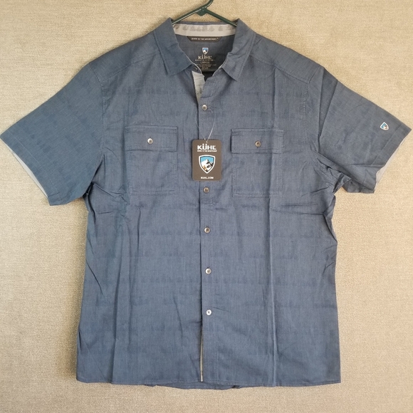 Kuhl Mens Large Shirt Thrive Short Sleeve Button Up WITH TAGS - Picture 15 of 16